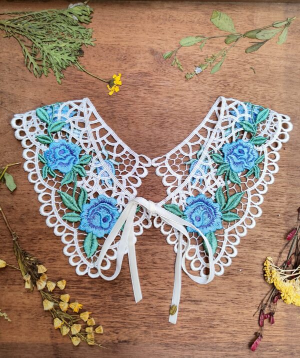 cuello Poema de Primavera Turquesa